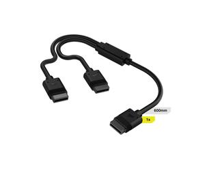 Corsair CL-9011124-WW : Connecteur Mâle-Mâle Noir pour Système de Refroidissement, Poids 88g, Vendu à l'unité. Facilité d'utilisation.