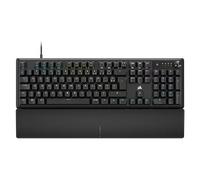 CORSAIR K70 CORE RGB Clavier de Jeu Mécanique Filaire avec Repose-Poignets - Interrupteurs Linéaires Lubrifiés MLX Red, SOCD, Amortissement du Son, Cadran de Contrôle Des Médias, AZERTY FR - Noir