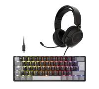 CORSAIR CLIPPER PRO MINI 60 Hall Effect Keyboard and HS35 v3 Headset Gaming Bundle (FR) New