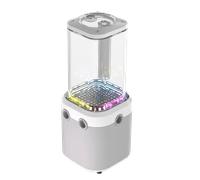 CORSAIR iCUE LINK XD6 RGB ELITE Pump/Reservoir - Pompe FlowDrive Max, Capteur de Température Intégré, 22 LEDs RGB Adressables, Réservoir 440ml en Nylon Transparent - Blanc