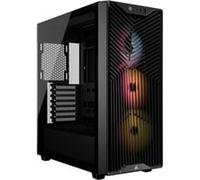 Corsair Boîtier PC Moyen Tour 3200D RS ARGB – 3x RS120 ARGB, Airflow, 360 mm, Verre Trempé – Noir