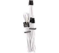 Corsair CP-8920252 PSU Cable Type 4 PCIe Cables Dual Connector Gen4 blanc