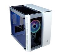 Corsair Crystal 280X Boîtier PC Micro ATX avec verre trempé LED RVB Blanc