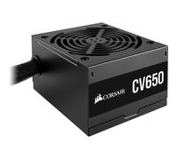 Corsair CV650 80 PLUS Bronze Non Modulaire ATX 650 Watts Alimentation (Pleine Puissance Continue, Ventilateur Thermorégulé de 120 mm, Format Compact, Gainage et Boîtier Noirs) EU - Noir