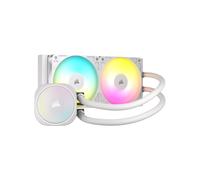 CORSAIR Nautilus 240 RS ARGB Refroidisseur Liquide pour CPU - 240mm AIO - Faible Bruit - Connexion Directe de Carte Mère - Intel LGA 1851/1700, AMD AM5/AM4 - 2X RS120 ARGB Ventilateurs Inclus - Blanc