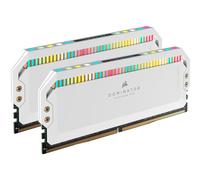 Corsair Kit mémoire DDR5 DOMINATOR® PLATINUM RGB 64GB (2x32GB) 5200MT/s CL40 Blanc Neuf