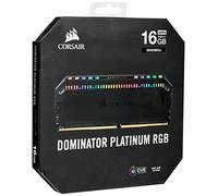 Corsair Dominator Platinum RGB 16GB (2x8GB) DDR4 3600 (PC4-28800) C18 1.35V AMD Optimized Memory- Noire