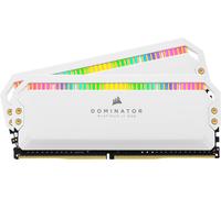 Corsair Dominator Platinum RGB DDR4 32GB (2x16GB) 3600MHz C18 Mémoire de Bureau (12 LED RVB CAPELLIX Ultra-Lumineuses, Système de Refroidissement DHX, Intel XMP 2.0) Blanc