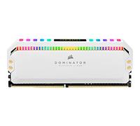 Corsair Dominator Platinum RGB 32 Go (4x8 Go) DDR4 3200 (PC4-25600) C16 1.35V Mémoire de Bureau - Blanc