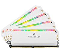 Corsair Dominator Platinum RGB 64 Go (4x16 Go) DDR4 3200 (PC4-25600) C16 1.35V Mémoire de Bureau - Blanc