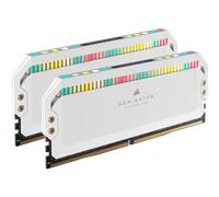 CORSAIR DOMINATOR PLATINUM RGB DDR5 RAM 64Go (2x32Go) 5200MHz CL40 Intel XMP Compatible iCUE Mémoire d'Ordinateur - Blanc (CMT64GX5M2B5200C40W)