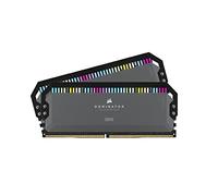 CORSAIR Dominator Platinum RGB DDR5 RAM 32Go (2x16Go) 5200MHz CL40 AMD Expo Compatible iCUE Mémoire d'Ordinateur - Gris (CMT32GX5M2B5200Z40)
