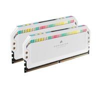 CORSAIR DOMINATOR PLATINUM RGB DDR5 RAM 32Go (2x16Go) 5600MHz CL36 Intel XMP Compatible iCUE Mémoire d'Ordinateur - Blanc (CMT32GX5M2B5600C36W)