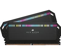 CORSAIR Dominator Platinum RGB DDR5 RAM 32Go (2x16Go) 6400MHz CL32 Intel XMP Compatible iCUE Mémoire d'Ordinateur - Noir (CMT32GX5M2B6400C32)