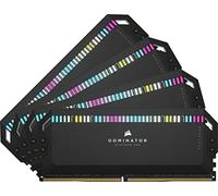 CORSAIR Dominator Platinum RGB DDR5 RAM 64Go (4x16Go) 6600MHz CL32 Intel XMP Compatible iCUE Mémoire d'Ordinateur - Noir (CMT64GX5M4B6600C32)