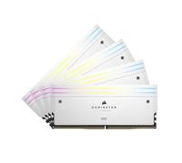 CORSAIR Dominator Titanium RGB DDR5 RAM 64Go (4x16Go) DDR5 Jusqu'à 6400MHz CL32 Intel XMP 3.0 Mémoire pour Ordinateur de Bureau - Blanc (CMP64GX5M4B6400C32W)
