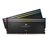 CORSAIR Dominator Titanium RGB - DDR5 - kit - 32 Go: 2 x 16 Go - DIMM 288 broches - 6000 MHz / PC5-48000 - CL30 - 1.4 V - mémoire sans tampon - noir