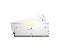 CORSAIR Dominator Titanium RGB DDR5 RAM 32GB (2x16GB) DDR5 6600MHz CL32 Intel XMP Mémoire Informatique Compatible iCUE - Blanc (CMP32GX5M2X6600C32W)