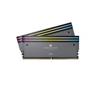 CORSAIR Dominator Titanium RGB DDR5 RAM 64Go (2x32Go) Jusqu'à 6000MHz CL30 AMD Expo Intel XMP 3.0 Mémoire pour Ordinateur de Bureau - Gris (CMP64GX5M2B6000Z30)