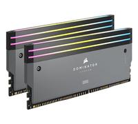 Corsair Dominator Titanium DDR5 RGB Kit d'Amélioration de La Lumière - 2X Modules - 0 Go RAM - Corsair Compatible avec l'iCUE - Gris