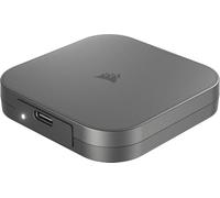 Corsair EX300U 1To SSD Externe Portable USB-C - Jusqu'à 1 100 Mo/s, USB 3.2 Gen 2, Plug-and-Play, Fixation magnétique Compatible MagSafe, 90 Degrés Câble USB-C Inclus - iOS, Android, PC et Mac - Gris