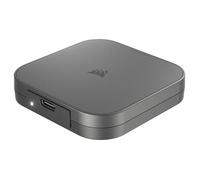 Corsair EX400U 1To USB4 Externe Portable USB Type-C SSD - USB4, Connexions USB 3.2 Gen2 2x2, Jusqu'à 40Gops, Plug-and-Play, MagSafe, Câble USB-C vers USB-C (USB4) Inclus - Windows PC, iOS Mac - Gris