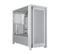 CORSAIR Frame 4000D Boîtier Modulaire ATX de Taille Moyenne - Débit d'air Élevé, InfiniRail™ Système de Montage des Ventilateurs, ASUS BTF, MSI Project Zero, Gigabyte Project Stealth - Blanc