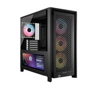 CORSAIR Frame 4000D LCD RS ARGB Boîtier PC - Écran Tactile LCD XENEON Edge 14,5 Pouces, Système InfiniRail, 4 Ventilateurs RS120 ARGB - Prend en Charge Les Cartes Mères à Connecteur Inversé - Noir