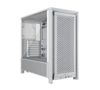 Corsair Boîtier PC taille moyenne Frame 4000D RS – 3x ventilateurs RS, Infinirail, 360mm – Blanc
