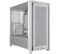 Corsair Boîtier PC taille moyenne Frame 4000D RS – 3x ventilateurs RS, Infinirail, 360mm – Blanc