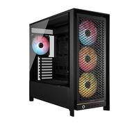 CORSAIR Frame 5000D RS ARGB Boîtier Modulaire Mid-Tower à Haut Débit d'air - 4X Ventilateurs RS Pré-Installés, Système de Support pour Ventilateur InfiniRail - Noir