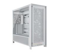 CORSAIR Frame 5000D RS Boîtier Modulaire Mid-Tower à Haut Débit d'air - 4X Ventilateurs RS Pré-Installés, Système de Support pour Ventilateur InfiniRail - Blanc