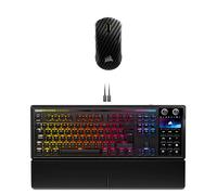 CORSAIR GALLEON 100 SD Stream Deck-Integrated Mechanical Keyboard (FR) and SABRE v2 PRO CARBON FIBER WIRELESS Gaming Mouse Bundle New
