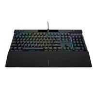 CORSAIR Gaming - Clavier - rétroéclairé - USB - QWERTY - US - commutateur : CHERRY MX Red - aluminium brossé noir anodisé