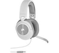 Corsair Casque gaming HS55 STEREO – micro-casque filaire jack 3,5 mm – Blanc