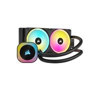 Corsair H100i Kit Refroidissement Liquide CPU 2x120mm (480-2400 tr/min, 16.44-63.1 cfm, 0.17-3.8 mmH2O) Aluminium/Cuivre Sockets LGA115x/1200/1700/AM4/AM5