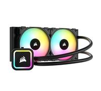 Corsair H100x RGB Elite Refroidisseur de CPU - 16 LEDs RGB Dynamiques - Ventilateurs PWM iCUE-Ready SP120 RGB Elite Series - Sockets Intel® LGA 1700, 1200, 115X, 2066, AMD® AM5/AM4 - Noir