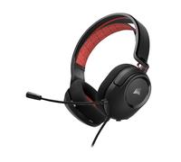 Corsair HS35 V2 Casque Gaming Filaire Multiplateforme - Microphone Flexible Omnidirectionnel - Connexion Universelle 3,5 mm - PC, Mac, PS5, PS4, Xbox, Nintendo Switch, Mobile - Rouge