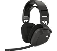 CORSAIR HS80 MAX Casque de jeu multiplateforme sans fil avec Bluetooth - Dolby Atmos - Microphone omnidirectionnel - Compatible iCUE - PC, Mac, PS5, PS4, Nintendo Switch, Téléphone mobile - Gris acier