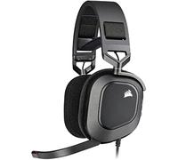Corsair HS80 RGB USB Premium Casque de Jeu avec Son Surround Dolby Audio 7.1 (Microphone omnidirectionnel de qualité radiodiffusion, Coussinets en Mousse à mémoire de Forme, Son Haute fidélité,