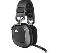 Corsair HS80 RGB Wireless Casque Gaming Premium avec Dolby Atmos Audio (Faible Latence, Microphone Omnidirectionnel, sans Fil Jusqu'à 18 Mètres, 20 Heures d'autonomie, Compatibilité PS5/PS4) Carbone