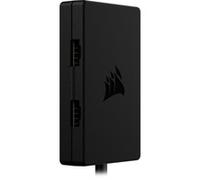 Corsair Hub USB 2.0 interne 4 ports – 9 broches – Installation magnétique – Noir