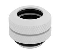 Corsair Hydro X Series CX-9052006-WW : Kit de 4 raccords Hardline 12mm, filetage 1/4", laiton blanc, pour système de refroidissement liquide