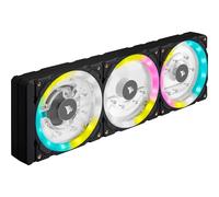 Corsair Hydro X Series XD7 RGB Combinaison Pompe/Réservoir (Système de Plaque de Distribution de 360 mm, Pompe D5 PWM, Réservoir de 140 ml, 36 LED RGB paramétrables Individuellement) Noir