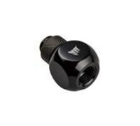 Corsair Hydro X Series XF Adaptateur Y-splitter G1/4 pouce mâle vers 2x G1/4 pouce femelle - pivotant, noir