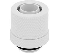 Corsair Hydro X Series XF Compression 10/13 mm (3/8 inch Or 1/2 inch) ID/OD Raccords, Paquet de Quatre (Filets de Port G1/4 Pouce BSPP, Compatible avec Les Adaptateurs Hydro X Supplémentaires) Blanc