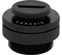 Corsair Port de remplissage Hydro X Series XF – G1/4” BSPP, laiton, bouchon inclus – Noir