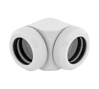 CORSAIR Hydro X Series XF Hardline 90° 14mm OD - Raccord coudé pour système de refroidissement liquide - blanc (pack de 2)
