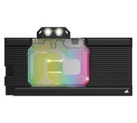 Corsair Hydro X Series XG7 RGB Waterblock pour Carte Graphique GeForce RTX 3090 Ti ASUS ROG Strix/TUF Gaming (Construction de la Plaque Froide en cuivre nickelé, Filetages Standard G1/4”) Noir