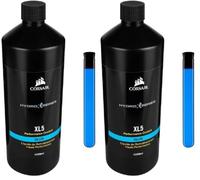 Corsair Hydro X Series, XL5, Liquide de Refroidissement Performance, 1 L Bleu (Lot de 2)